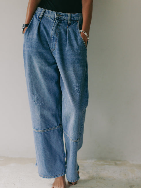 【 予約:11月中旬 】HIGH RISE TUCK WIDE PT /Y253-31101-2